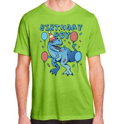 Birthday Boy Dinosaur Celebration Adult ChromaSoft Performance T-Shirt