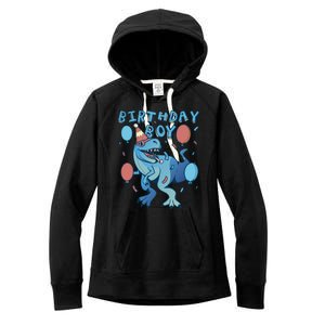 Birthday Boy Dinosaur Celebration Women's Fleece Hoodie