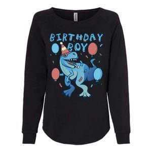 Birthday Boy Dinosaur Celebration Womens California Wash Sweatshirt