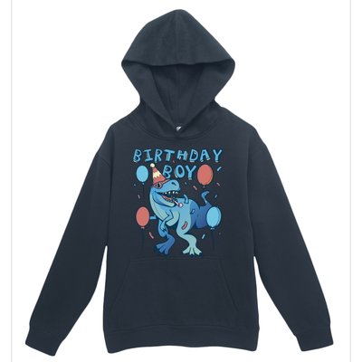 Birthday Boy Dinosaur Celebration Urban Pullover Hoodie