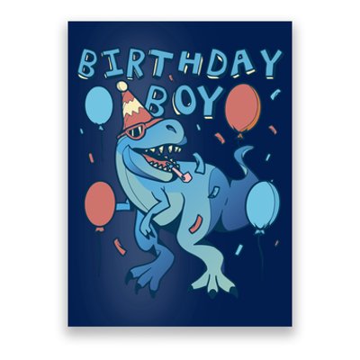 Birthday Boy Dinosaur Celebration Poster