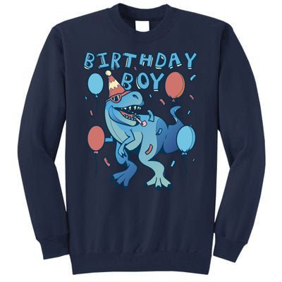 Birthday Boy Dinosaur Celebration Tall Sweatshirt