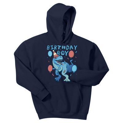 Birthday Boy Dinosaur Celebration Kids Hoodie