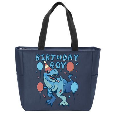 Birthday Boy Dinosaur Celebration Zip Tote Bag