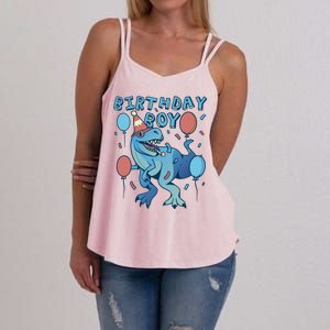 Birthday Boy Dinosaur Celebration Women's Strappy Tank