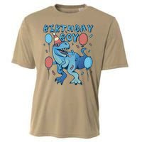 Birthday Boy Dinosaur Celebration Cooling Performance Crew T-Shirt