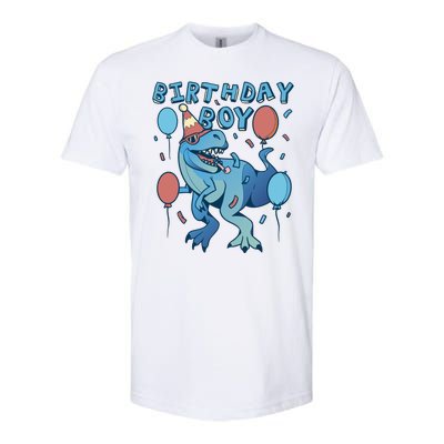 Birthday Boy Dinosaur Celebration Softstyle® CVC T-Shirt