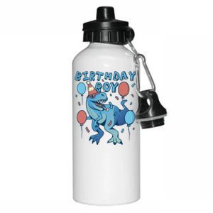 Birthday Boy Dinosaur Celebration Aluminum Water Bottle