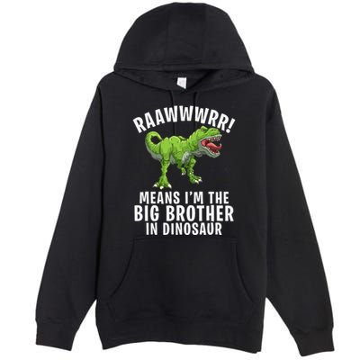 Big Brother Dinosaur Premium Pullover Hoodie