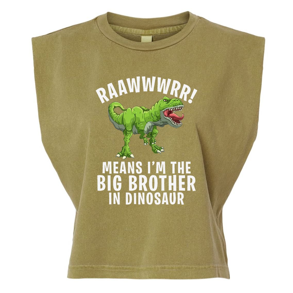Big Brother Dinosaur Garment-Dyed Women's Muscle Tee