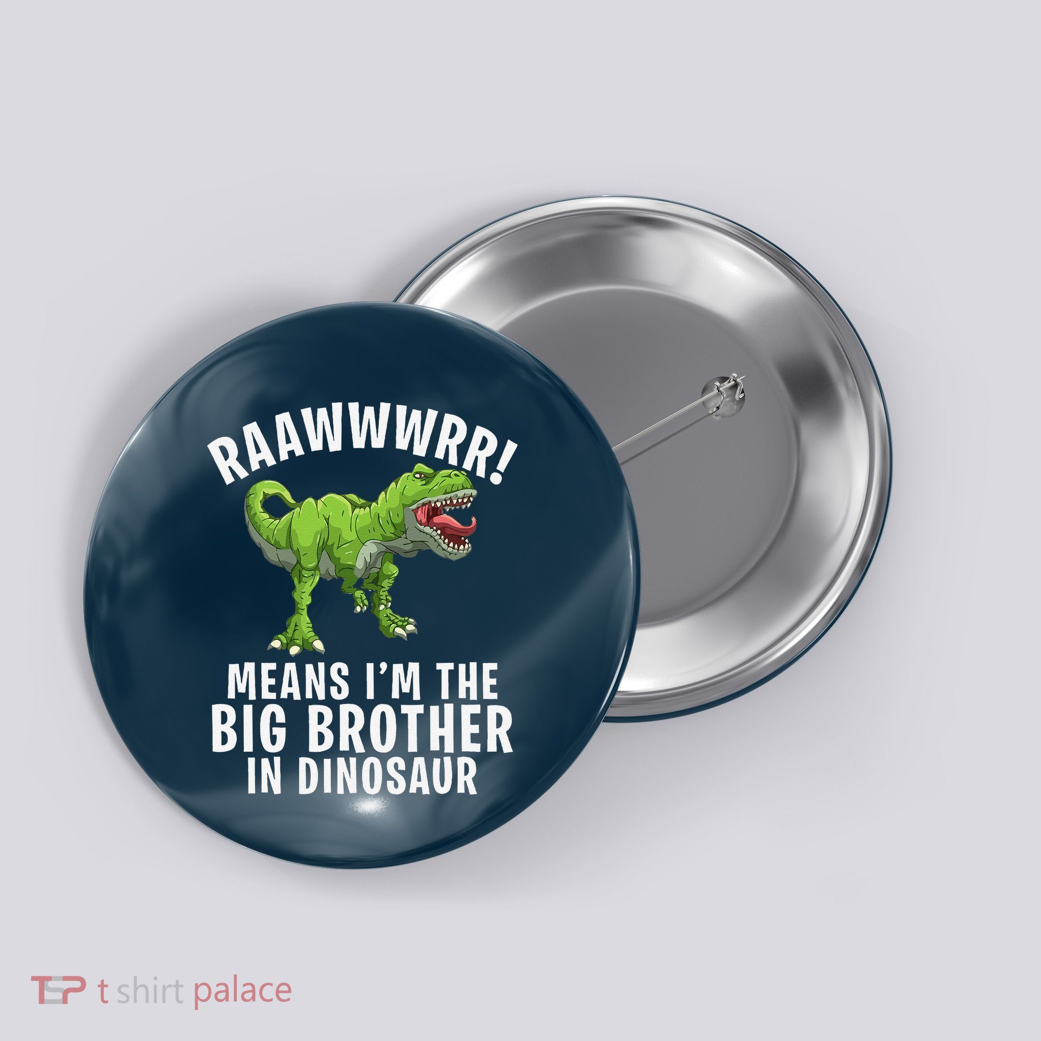 Big Brother Dinosaur Button