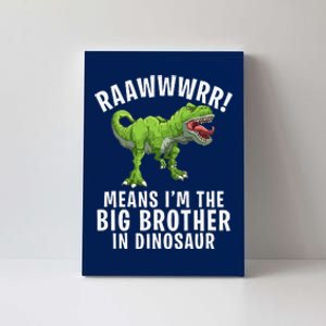 Big Brother Dinosaur Canvas