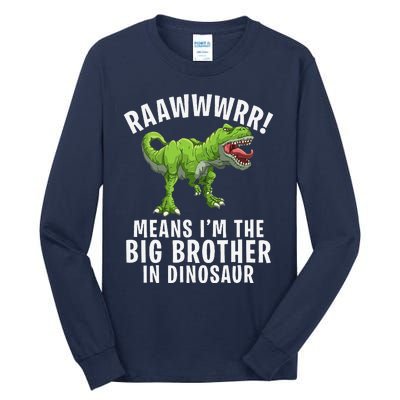 Big Brother Dinosaur Tall Long Sleeve T-Shirt