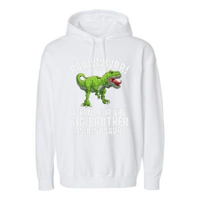 Big Brother Dinosaur Garment-Dyed Fleece Hoodie