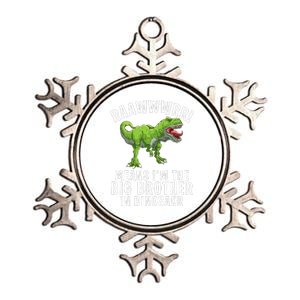 Big Brother Dinosaur Metallic Star Ornament