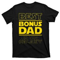 Best Bonus Dad In The Galaxy Stepfather Stepdad Grandpa T-Shirt