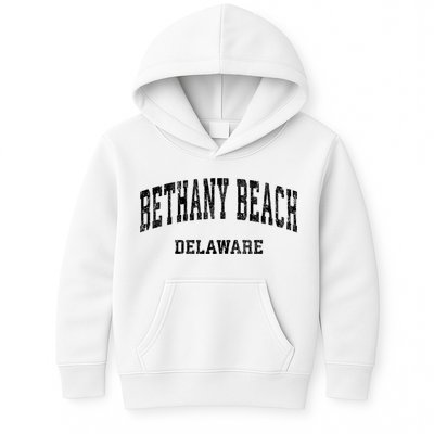 Bethany Beach Delaware De Vintage Varsity Sports Design Kids Hoodie