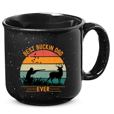 Best Buckin Dad Ever Deer Hunters Funny Deer Hunting Season Gift 15oz Campfire Ceramic Mug