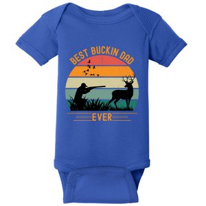 Best Buckin Dad Ever Deer Hunters Funny Deer Hunting Season Gift Baby Bodysuit