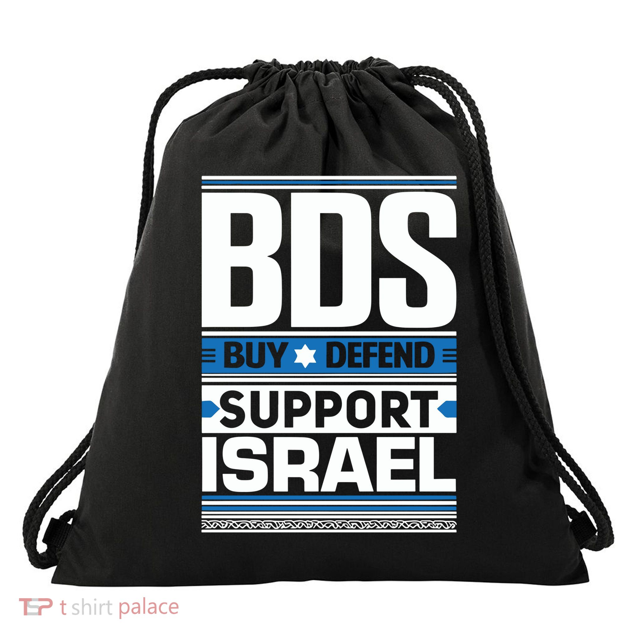 Bds Buy Defend Support Israel Drawstring Bag