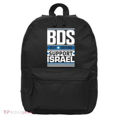 Bds Buy Defend Support Israel 16 in Basic Backpack