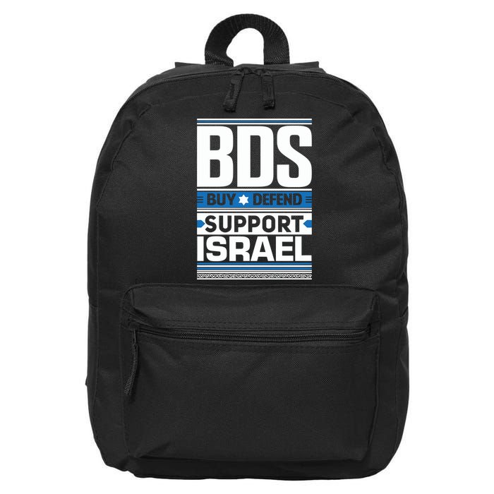 Bds Buy Defend Support Israel 16 in Basic Backpack