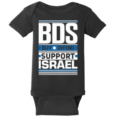 Bds Buy Defend Support Israel Baby Bodysuit