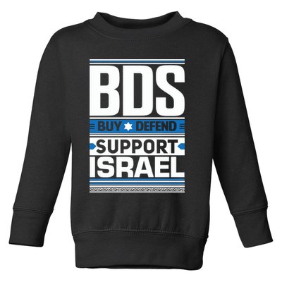 Bds Buy Defend Support Israel Toddler Sweatshirt