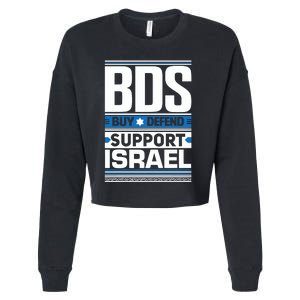 Bds Buy Defend Support Israel Cropped Pullover Crew