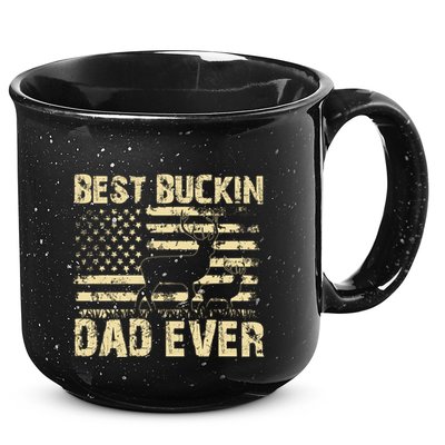 Best Buckin Dad Ever Fathers Day 2024 Funny Fathers Day Meaningful Gift 15oz Campfire Ceramic Mug