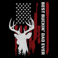 Best Buckin Dad Ever Deer Hunting Gift Impact Tech Backpack