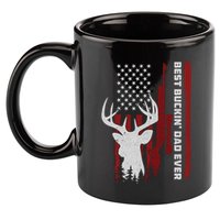 Best Buckin Dad Ever Deer Hunting Gift 11oz C Handle Ceramic Mug