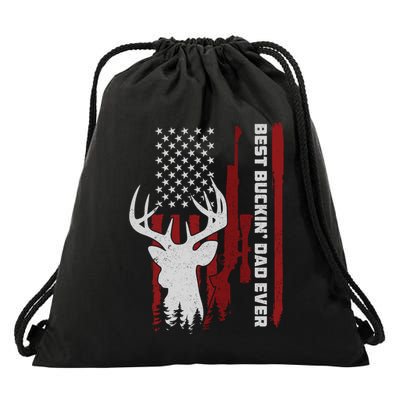 Best Buckin Dad Ever Deer Hunting Gift Drawstring Bag