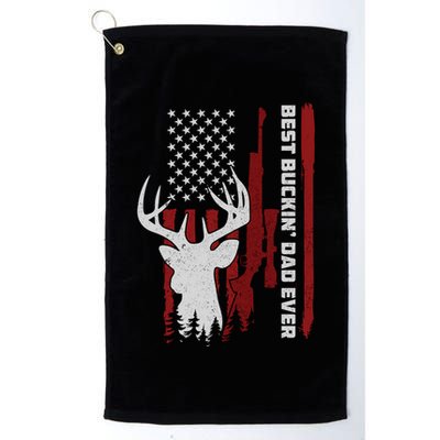 Best Buckin Dad Ever Deer Hunting Gift Golf Towel