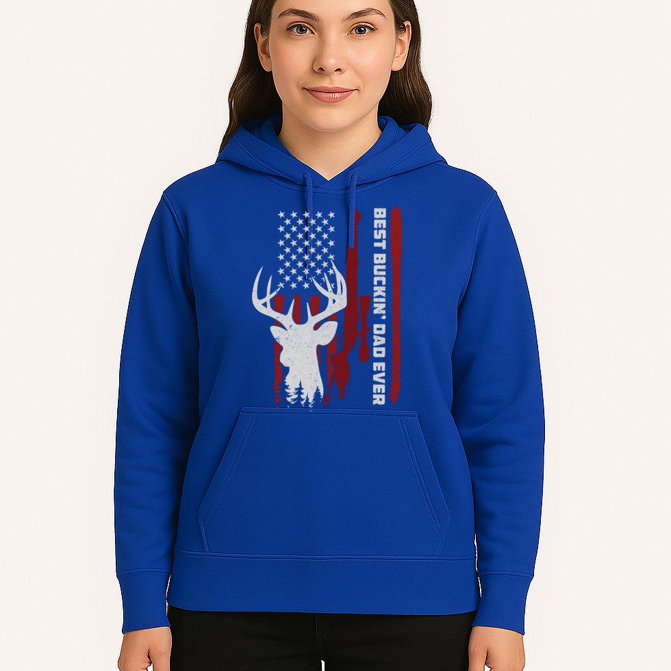 Best Buckin Dad Ever Deer Hunting Gift Hoodie