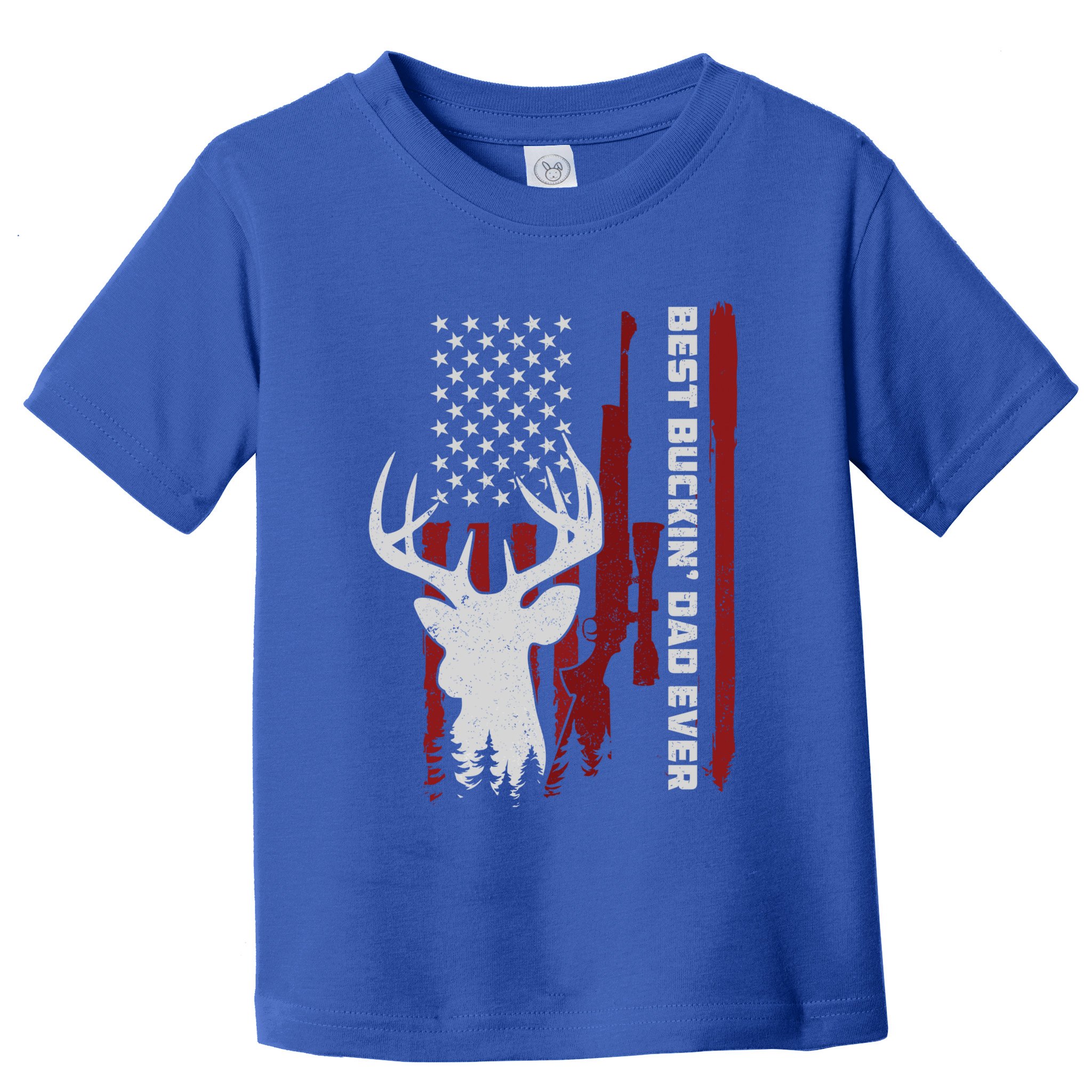 Best Buckin Dad Ever Deer Hunting Gift Toddler T-Shirt