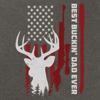 Best Buckin Dad Ever Deer Hunting Gift Cotton Canvas Backpack
