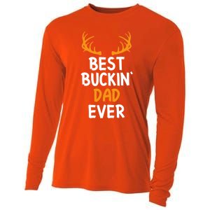 Best Buckin Dad Ever Cool Gift Cooling Performance Long Sleeve Crew