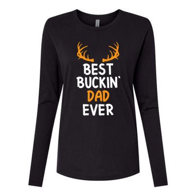 Best Buckin Dad Ever Cool Gift Womens Cotton Relaxed Long Sleeve T-Shirt