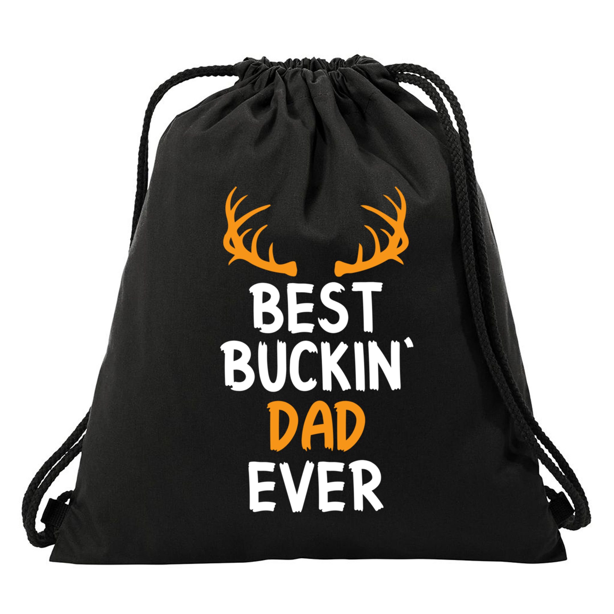 Best Buckin Dad Ever Cool Gift Drawstring Bag