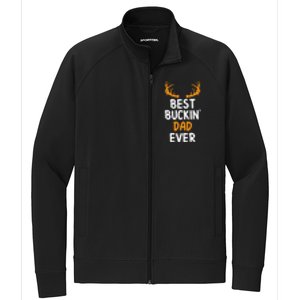 Best Buckin Dad Ever Cool Gift Stretch Full-Zip Cadet Jacket