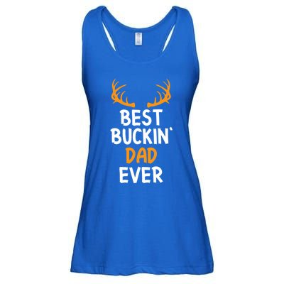 Best Buckin Dad Ever Cool Gift Ladies Essential Flowy Tank