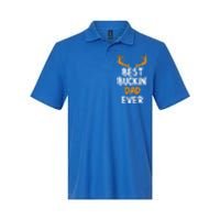 Best Buckin Dad Ever Cool Gift Softstyle Adult Sport Polo