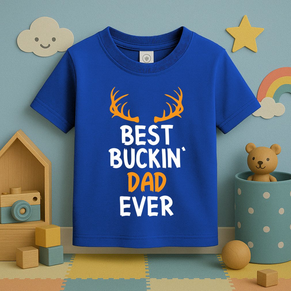 Best Buckin Dad Ever Cool Gift Toddler T-Shirt
