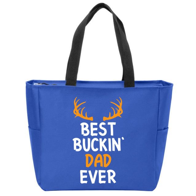 Best Buckin Dad Ever Cool Gift Zip Tote Bag