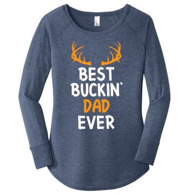 Best Buckin Dad Ever Cool Gift Women's Perfect Tri Tunic Long Sleeve Shirt