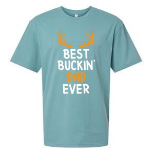 Best Buckin Dad Ever Cool Gift Sueded Cloud Jersey T-Shirt