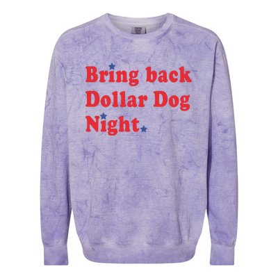 Bring Back Dollar Dog Night Colorblast Crewneck Sweatshirt