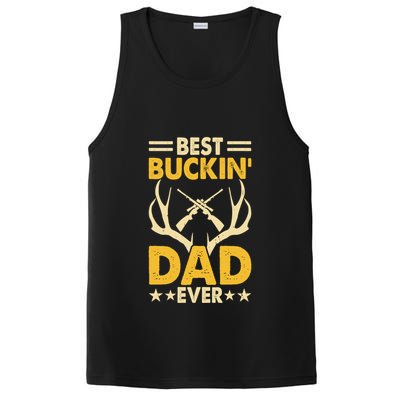 Best Buckin Dad Ever Funny Deer Hunters FatherS Day Gift PosiCharge Competitor Tank