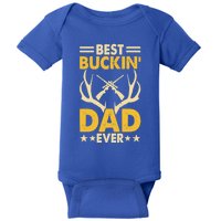 Best Buckin Dad Ever Funny Deer Hunters FatherS Day Gift Baby Bodysuit